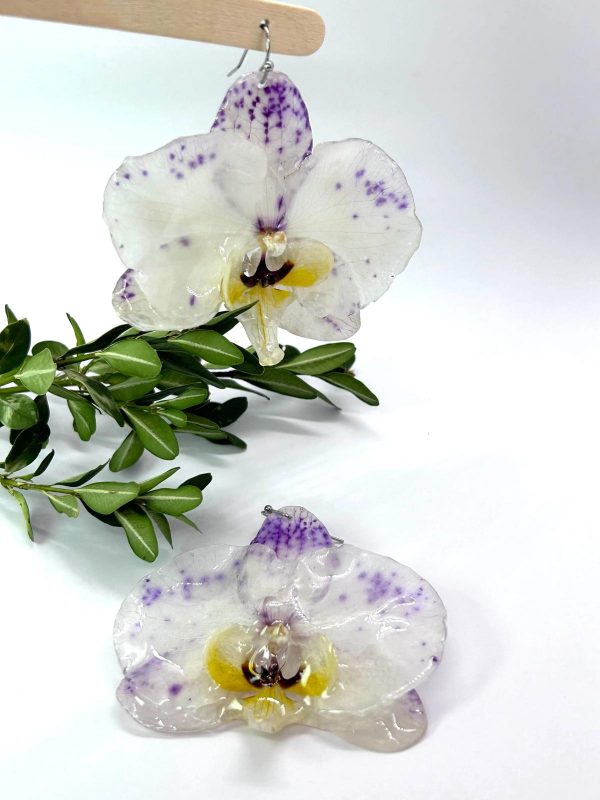 boucles d'oreilles Orchidee-AngelArt